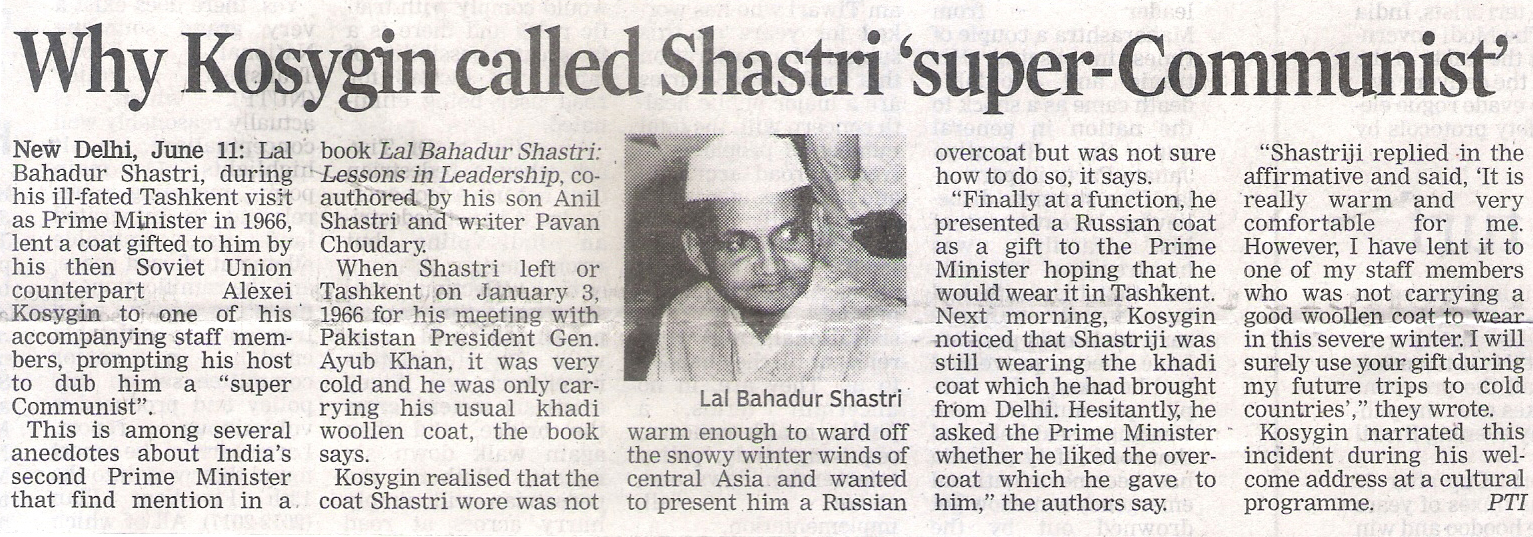 Why Kosygin called Shastri ‘super-communist’